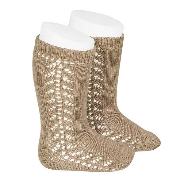 Condor knestrømper blonde camel