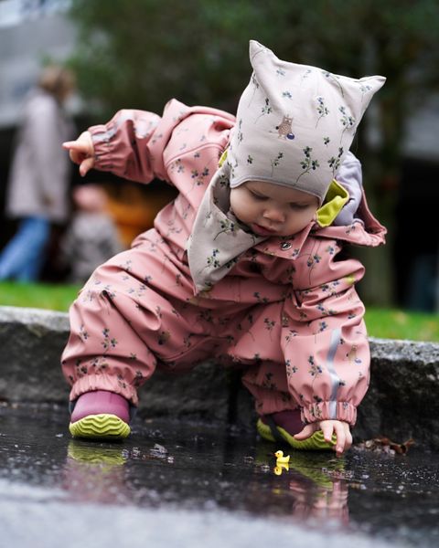 Kattnakken, babylue rosa blåbærtur, vendbar