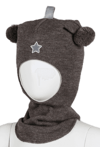 Hovedbilde Kivat, brunmelert hettelue i ...