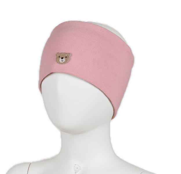 Kivat, rosa pannebånd med bamse