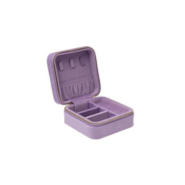 Dark,  Velvet Jewellery Box mini lavendel