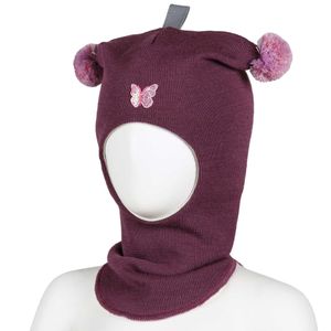 Hovedbilde Kivat, plomme hettelue i ull ...