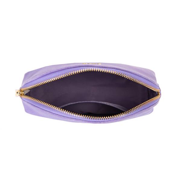 Dark, Velvet make-up pouch small, lavendel