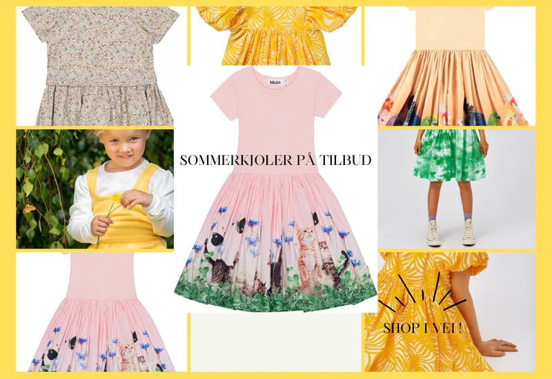 Her finner du herlige sommerkjoler til barn og et helt univers av  barneklær.