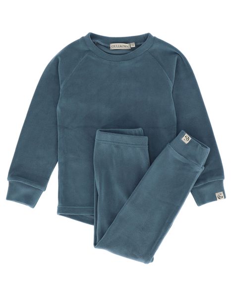 Gullkorn design, Jona fleece-sett denimblå